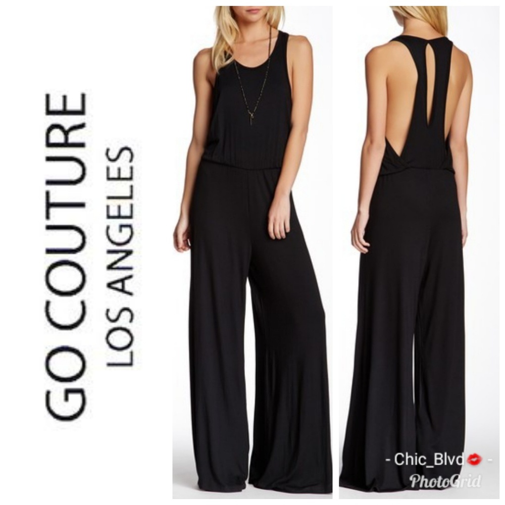 🔥🆕️ Go Couture Keyhole Back Jumpsuit